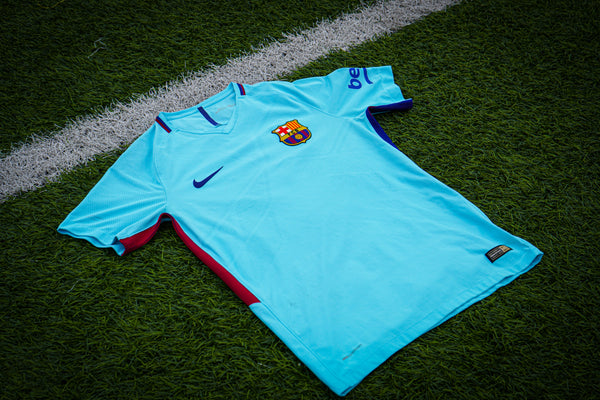 Jersey FC Barcelona Version Jugador Visitante Temporada 2017-18